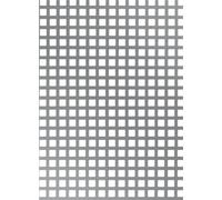 (TG. 500 x 1000 x 0,8 mm) GAH-ALBERTS lastre di acciaio perforati fori quadrati