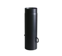 (TG. 500 x 150 mm) Kamino-Flam 331841 Tubo Stufa con Valvola a Farfalla, Nero, 5