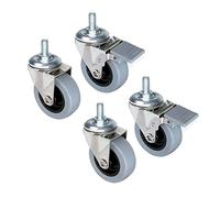 (TG. Ø50mm avec boulon M8x15) Emuca - Set di 4 rotelle pivotanti per mobile Ø5