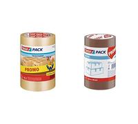 (TG. 50mm x 66m) Tesa tesapack standard transparant 3 x 66m:50mm & PROMO Precint