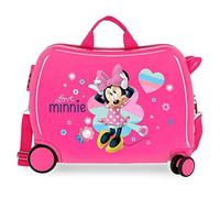 (TG. 50x38x20) Disney (DIYL9) Inf.abs 4r.love Minnie, Valigia Per Bambini 2 Ruot