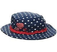 (TG. 51) Playshoes UV-Schutz Sonnenhut Herzchen Cappellopello, Blu (Marine 11),