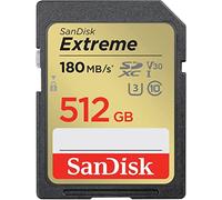 (TG. 512 Go) SanDisk Scheda SDXC Extreme da 512 GB + RescuePro Deluxe, fino a 18