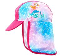 (TG. 51centimeters) Playshoes UV-Schutz Mütze Meerjungfrau Cappello da Sole, Ro