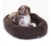 (TG. 52-Inch) Majestic Pet 52 inch Chocolate Suede Bagel Dog Bed By Products - N