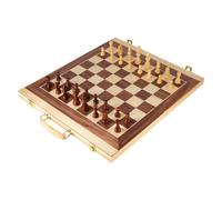 (TG. 52 x 45 x 3 cm) Small Foot Schach Backgammon Koffer aus Holz, Konzentration