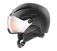 (TG. 53-55 cm) uvex hlmt 600 visor, casco da sci robusto unisex, con visiera, re