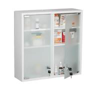 (TG. 53x52,5x15,5 cm) Relaxdays Armadietto Pronto Soccorso per Medicinali, Casse