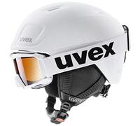 (TG. 54-58 cm) uvex heyya pro set, casco da sci leggero per bambini, regolazione