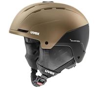 (TG. 54-58 cm) uvex stance, casco da sci Unisex adulto, brown-black matt, 54-58