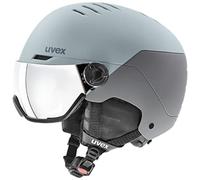 (TG. 54-58 cm) uvex wanted visor, casco da sci robusto unisex, con visiera, rego