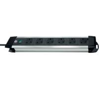 (TG. 54 cm L) Brennenstuhl Premium-Alu-Line, cavo di prolunga a 6 vie (interrutt
