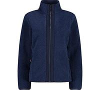 (TG. 54) CMP - Giacca teddy in poliestere riciclato da donna, Blue Ink, 54 - NUO