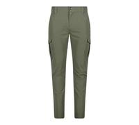 (TG. 54) CMP - Pantaloni Lunghi da Uomo Elasticizzati, Olive, 54 - NUOVO