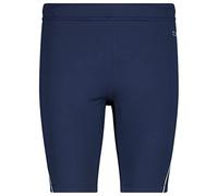 (TG. 54 Corto) CMP - Pantaloni a ¾ Elasticizzati da Donna, Blue-Bianco, 54 - NU