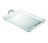 (TG. 54 x 33.5 x h8.7 cm) Guzzini Vassoio Happy Hour, Trasparente, 54 x 33.5 x h