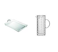 (TG. 54 x 33.5 x h8.7 cm) Guzzini Vassoio Happy Hour, Trasparente, 54 x 33.5 x h
