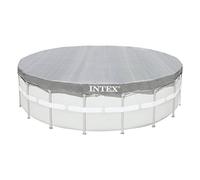 (TG. 549 cm) Intex 28041 Copripiscina Frame Deluxe, Grigio, 549 cm - NUOVO