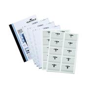 (TG. 54x90 mm) Durable 869900 - Kit portanome, con combi clip, personalizzabile,