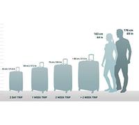 (TG. 55 cm) HAUPTSTADTKOFFER - Bagaglio a mano Rigida Alex, 4 Doppie ruote, Tagl