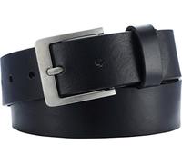 (TG. 55- DE) Playshoes Leder-Gürtel 30 mm Breite Cintura, Nero (Schwarz (Schwar