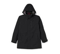 (TG. 56) CMP Parka da Uomo con Cappuccio Giacca, Schwarz, 56 - NUOVO