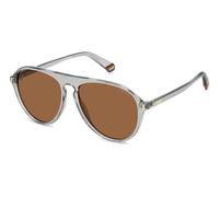 (TG. 57/15/140) POLAROID SUNGLASSES FRAMES PLD 6225/S GREY 57/15/140 UOMO, Grigi