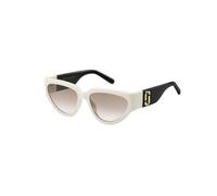 (TG. 57) Marc Jacobs Marc 645/S Sunglasses, CCP White Black, 57 Unisex - NUOVO
