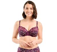(TG. 5C) Sans Complexe Amelle Reggiseno, Blumendruck, Rot/Violett, 85C Donna - N