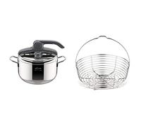 (TG. 5L) Lagostina Irradial Control Lagoeasy'Up Pentola A Pressione, 5 L, Acciai