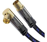 (TG. 5m) KabelDirekt - Cavo antenna TV 4K & cavo diritto/90° - 5 m - Cavo