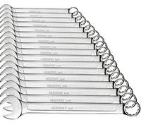 (TG. 6-22 mm) Gedore - Set di chiavi combinate ad anello, 17 pezzi, SW 6-22, in