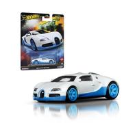 Hot Wheels Premium Bugatti Veyron, veicolo Car Culture Circuit Legends da collezione, macchinina Hot Wheels die-cast, giocattolo per bambini 3+ anni e i fan e i collezionisti adulti, HRW06