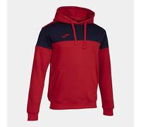 (TG. 6-7 anni) Joma Felpe con Cappuccio Uomo Crew V Rosso Blu Navy - NUOVO