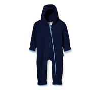 (TG. 6-9 mesi (Taglia produttore:74 cm)) Playshoes Fleece-Overall farblich abges