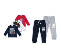 (TG. 6 anni) Chicco Set Magliette+Set Pantaloni Lunghi - Grigio/Blu, 6 anni - NU
