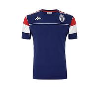 (TG. 6 anni) Kappa 222 BANDA ARARI SLIM AS MONACO , T-shirt,Unisex,Blu/Rosso,6 a
