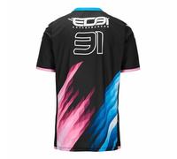 (TG. 6 anni) Kappa Kombat Ocon Bwt Alpine F1 Team T-Shirt, Nero, 6 Anni Unisex-A