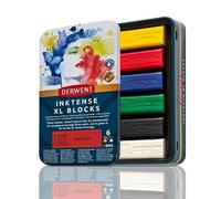 (TG. 6 Count) Derwent Inktense Set di 6 Blocchi di Colore XL da 60 mm, Solubili