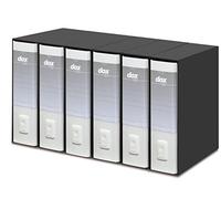 (TG. 6) Esselte Dox 1 Raccoglitore a Leva Formato Commerciale D8, A4, Bianco, Co