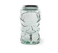 (TG. 6 Litri) Excelsa Tiki Dispenser Bevande con Rubinetto, Vetro Ricicalto, 6 L