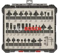 (TG. 6 mm) Bosch Professional Set Frese da 30 pz. Miste (per Legno, Accessorio F