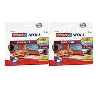(TG. 6 mm x 9 mm x 7 mm (Confezione da 2)) Tesa Moll D-Profile Seal - Gomma Sigi