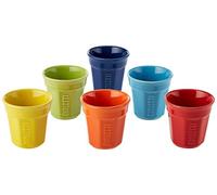 (TG. 6 Pezzi) Bialetti Bicchierini Bialetti Set 6 Bicchierini Multicolor, Porcel