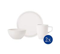 (TG. 6 Pezzi) Villeroy & Boch 2 Persone, 6 pz, Servizio da Colazione in Porcella