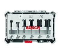 (TG. 6-Piece) BOSCH RBS006SBS - Set di 6 punte per fresa in metallo duro con pun