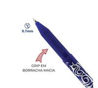(TG. 6 Pieces) Pilot Blue Frixion BL-FR7 - Penna a sfera cancellabile, punta 0,7