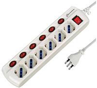 (TG. 6 Posti) Electraline 62059 Multipresa 6 Posti Polivalenti Generale, 6 Inter