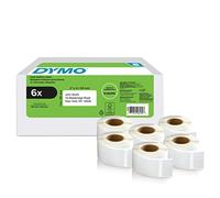 (TG. 6 rulli) DYMO LW etichette di ritorno originali | 25 mm x 54 mm | 6 rotoli