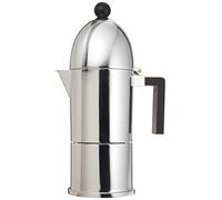 (TG. 6 tazze) Alessi A9095/6 B La Cupola Caffettiera Espresso in Fusione di Allu